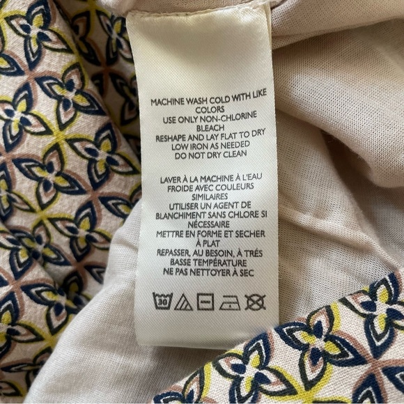 Free People Louie Blazer Halter Ivory Combo Printed Cotton Mini Dress NWT Size L - Picture 10 of 11